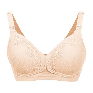 Unicoo Women, Girls Beige Cotton Padded Wire-Free All Day Comfort