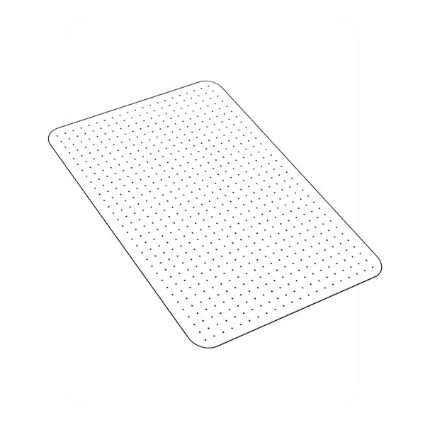 90 x120CM Office Chair Mat For Carpet - PVC Mat for Low Pile Carpets