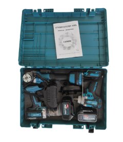 3 in 1 Cordless Power Combo Kit Impact Wrench Electric Drill Angel Grinder