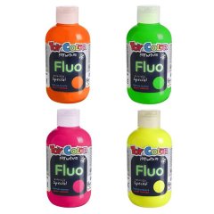 Toy Color - Superwashable Tempera Paint for Kids - Fluorescent 4x250ml