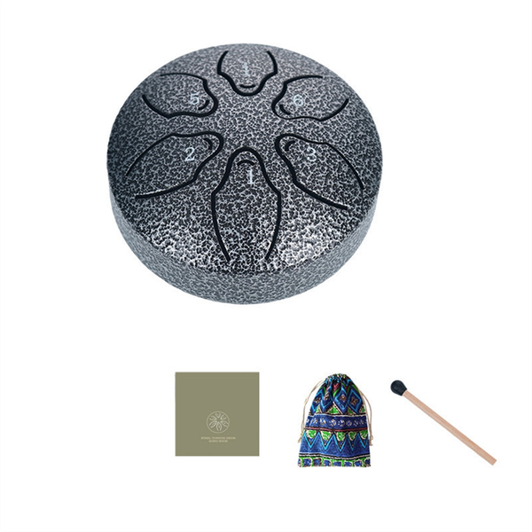 3 Inch 6 Tone Outdoor Steel Tongue Drum Rain Drum Dark Green