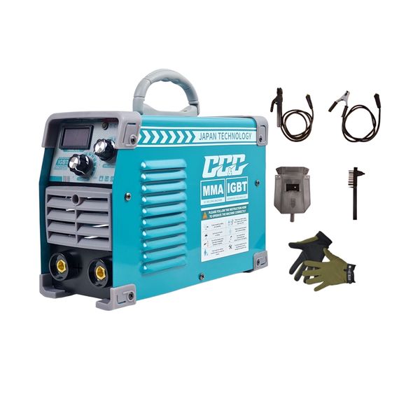 420A IGBT Inverter Welding Machine With Gloves, Wire Brush &amp; Accessories