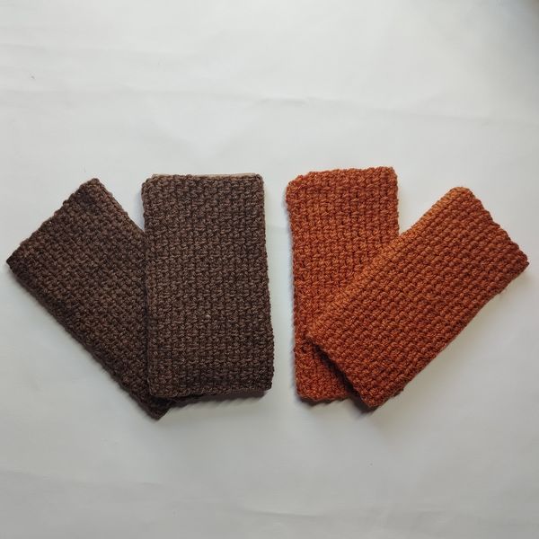 Handmade Crochet His &amp; Hers Fingerless Gloves Set (2 Pairs)