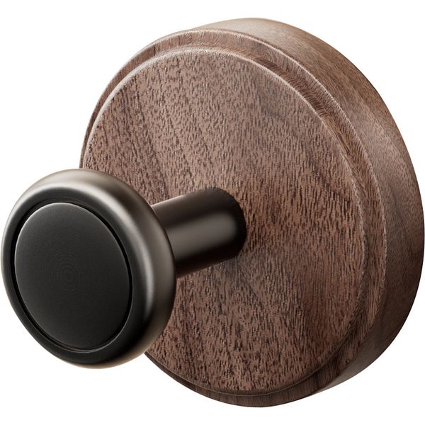 Premium Walnut Wood Wall Hooks - Durable &amp; Stylish