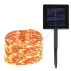 Solar String Lights with Smart Sensor, 8 Modes, Outdoor
