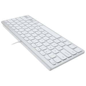 Macally Compact USB wired keyboard for Mac and PC