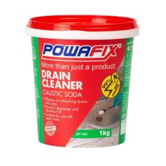Powafix Drain Cleaner Caustic Soda 1Kg