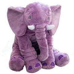 Elephant Pillow - Purple
