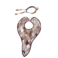 100% Cow And Springbok Skin Zulu Mbata Chestguard &amp; Umqhele Headband Set