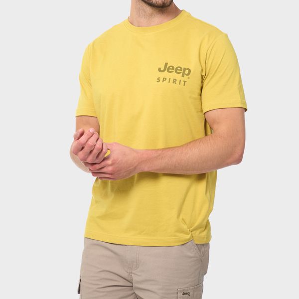 Men's Yellow Fashion Graphic T-Shirt