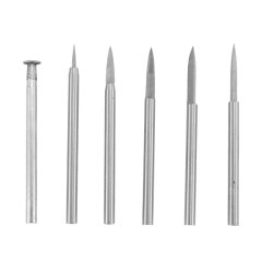 Carving Drill Bits Set for Rotary Tool 6Pcs Engraving Parts 3mm