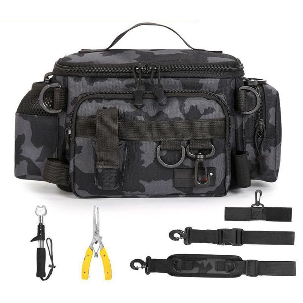 Fishing Tackle Storage Bag Fishing Rods Pack Fishing Tackle Box Organizer