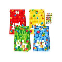 Paper Party Bag - Lego Building Block - 12 Piece