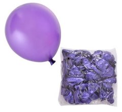 Bulk Pack 100 X Balloons Helium Metallic - Purple