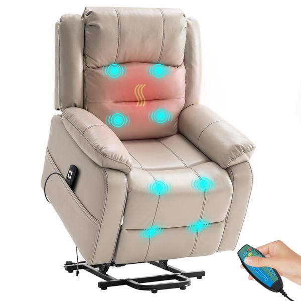 Electric Powerlift Massage Recliner Chair Sofa Couch Armchair Lounger