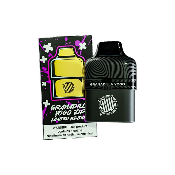 Bewolk Bar- Disposable Vape with Mesh Coil Flavour Pods Granadilla Yogo zip