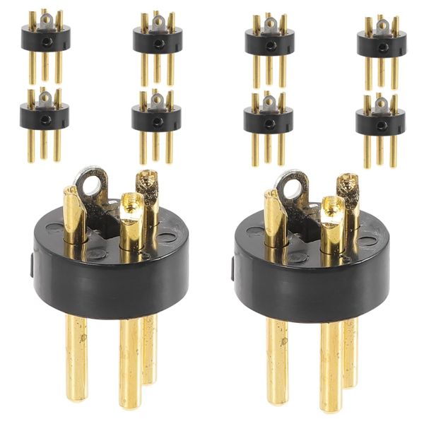 Gold-Plated to Male XLR Microphone Cord Adapter Audio Accessory