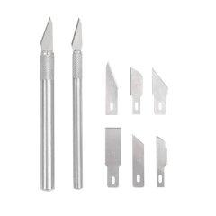 New Carbon Steel Hobby Knives Set 8 Pieces
