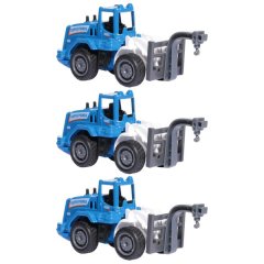 3 Pack - Model Toy Truck City Crane - Blue