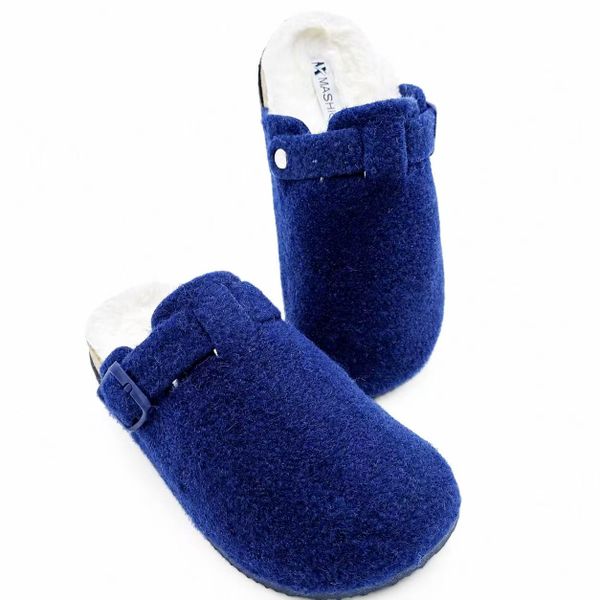 Men Polyester Fleece Slippers