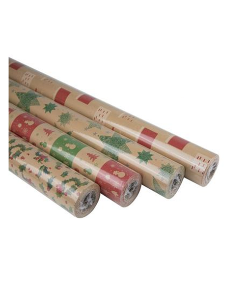 Xmas Craft Gift Wrap (10mx700mm) x 4