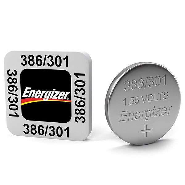 Energizer 386/301 Silver Oxide Watch Battery Box of 10