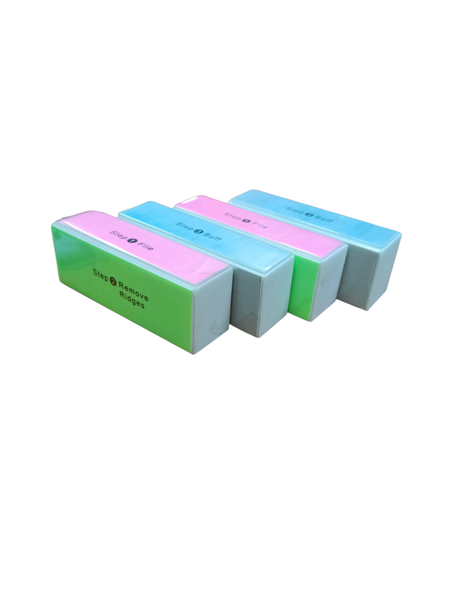 4-Pack 4-in-1 Nail File - Professional Nail Buffer and Shiner