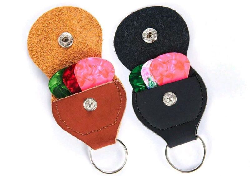 Guitar Leather Plectrum Pouch