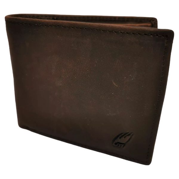 Men's Genuine Leather Bifold Wallet for 9 Cards