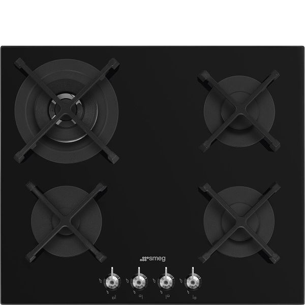 Smeg PV364NSA2 Gas on Glass hob Black 60cm