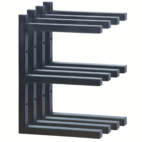 Tool 4pcs Integrated Thickened Metal Shelf - 3-Tier Wall Rack (42cm x32cm)