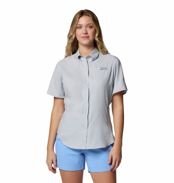 Columbia Women's PFG Tamiami II Short Sleeve Shirt Cirrus Grey