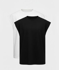 220gsm Premium Drop Shoulder Sleeveless T-Shirt