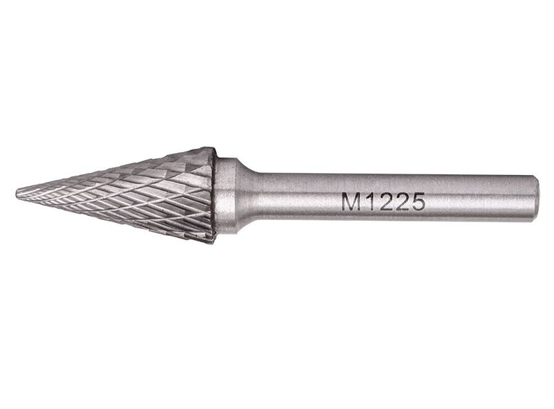 Rotary Burr Tungsten 12x25x6mm Conical Straight - 3 Pack