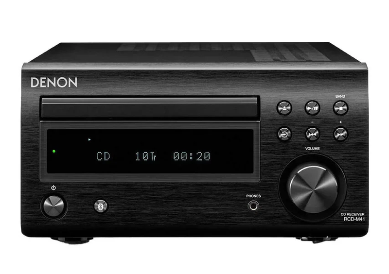 Denon RCD-M41 CD Receiver (With Bluetooth &amp; FM Tuner) - Black