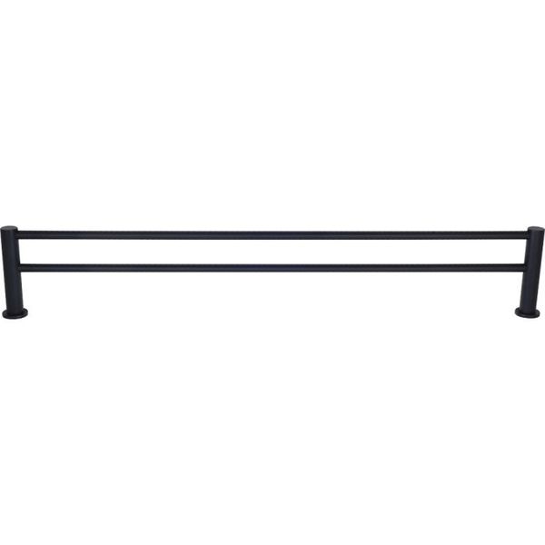 Demola Black Double Towel Rail 760mm