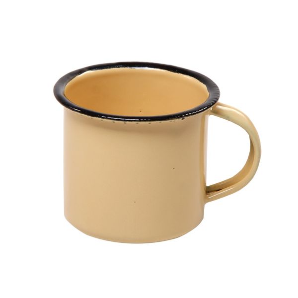 New World - 8cm Enamel Coffee Mug Set of 48 Value Box - Cream