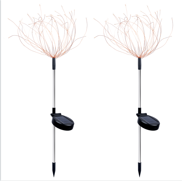 Garden Decoration Solar Waterproof LED Firework Lights Garden Stake - 2 Pack