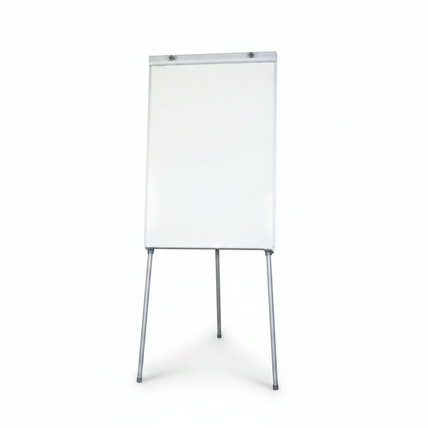 Flipchart Non-Magnetic Whiteboard 1000 x 640 mm with Adjustable Legs