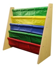 Book Rack Storage Organiser with Wooden Frame