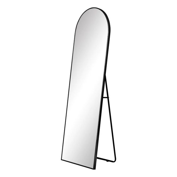Standing/Wall U-Shaped Frame Aluminium Alloy Mirror Silver - Soul Lifestyle