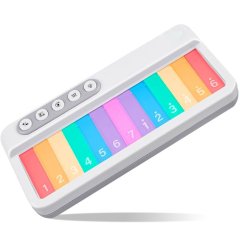 Baby Piano Toys for Toddles, Light Up Musical Toy Mini Pocket Keyboard