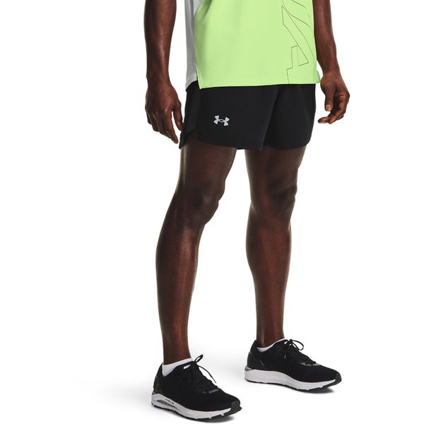 Under Armour Men's Launch Run 5 Inch Running Shorts - Black/Reflective