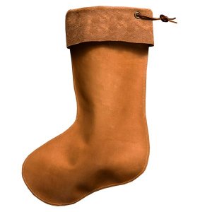 Genuine Leather Christmas Stocking