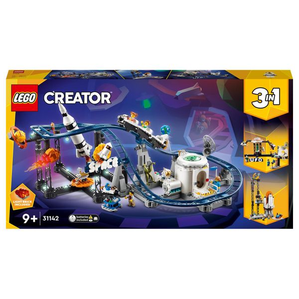 LEGO® Creator 3in1 Space Roller Coaster 31142 Building Toy Set (874 Pieces)