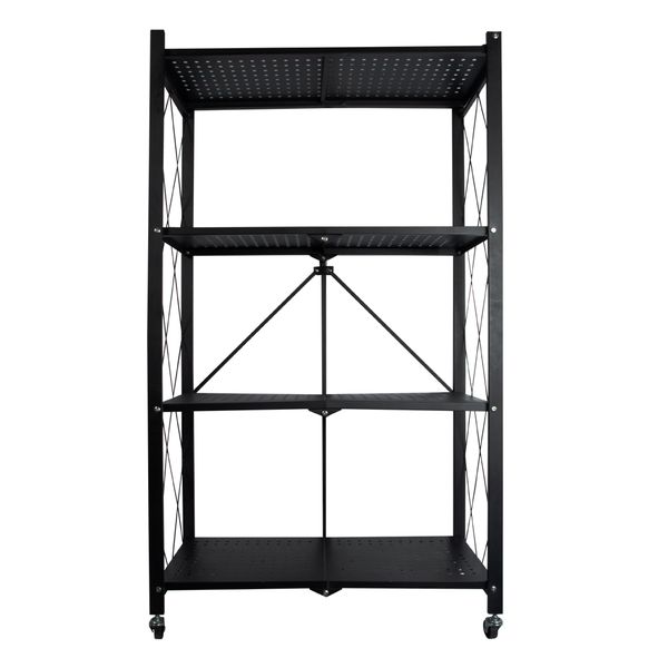 Wildberry Fold Away Storage Rack - Black