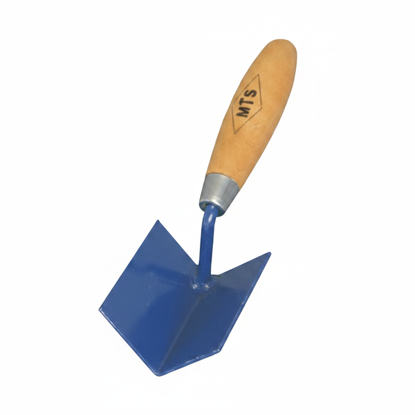 MTS 75mm Corner Trowel with Handle for Drywall and Plaster Finishing