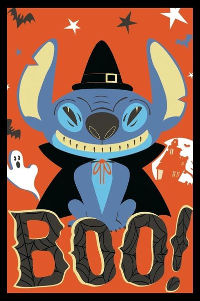 Disney: Stitch (Japanese Combo) Poster with Black Frame