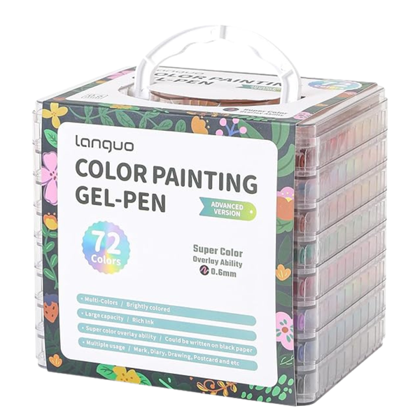 72pc Gel Pens for Adult Coloring Books