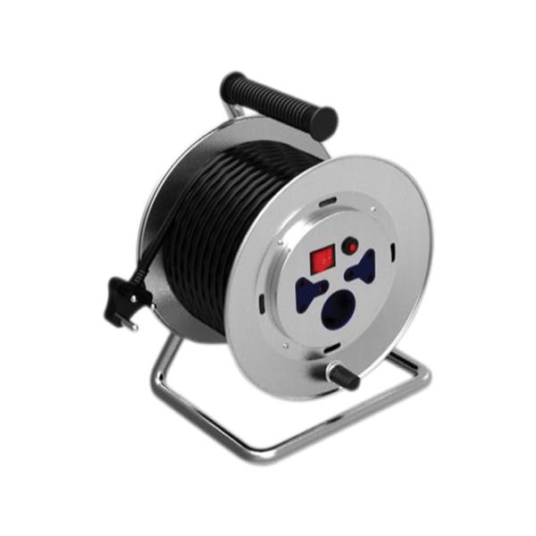 30M Open Metal Reel Electric Extension Lead / Cable / Cord 16A 1.5mm